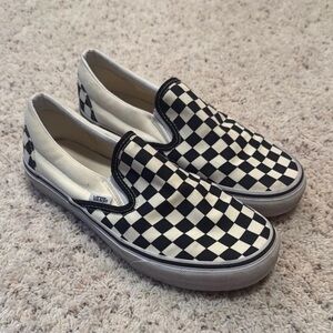 Checkerboard Vans Slip-On